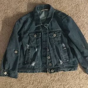 Girls XL Hey Jeans Distressed Jean Jacket